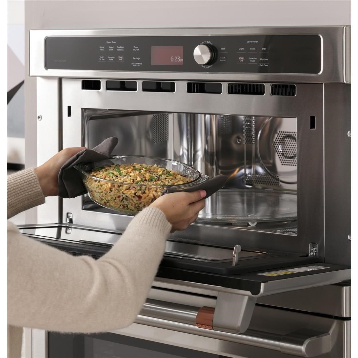 GE Appliances CTC912P2NS1 Cafe 30 in. Combination Double Wall